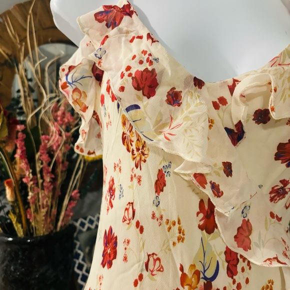 Anthropologie Let Me Be Sleeveless Ruffle Maxi Dress 6P NWT - Picture 7 of 12